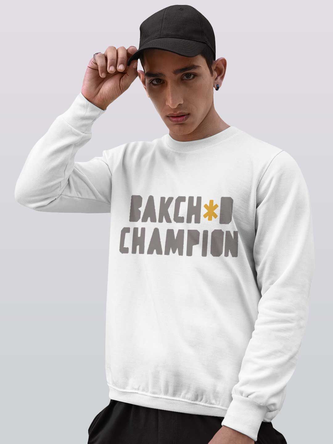 

macmerise Men Printed Sweatshirt, White