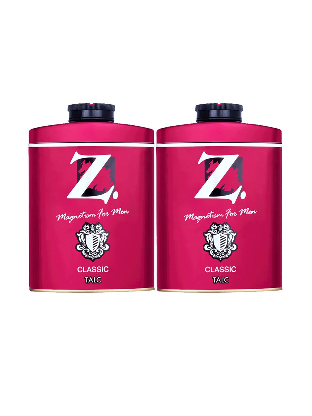 

Z-MAGNETISM FOR MEN Set of 2 Classic Talcum Powder - 200 g each, Burgundy