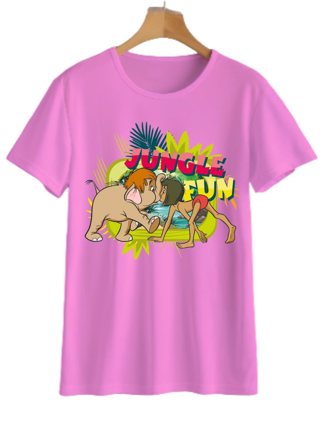 

YK Boys Graphic Printed Round Neck T-shirt, Pink