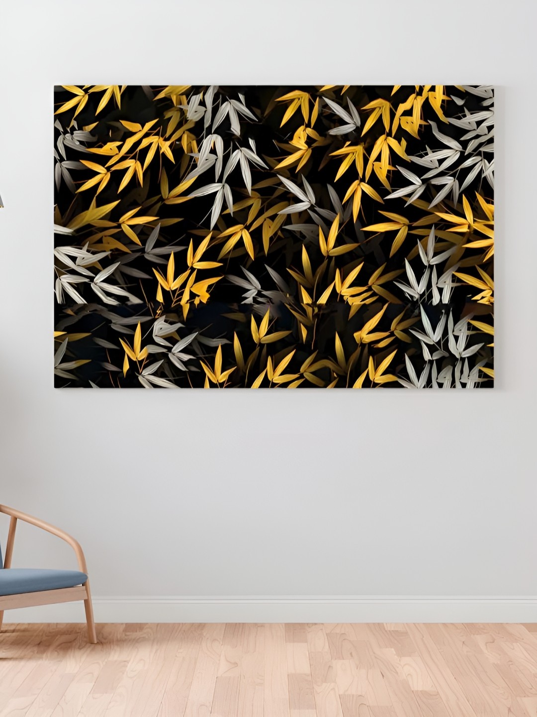 

CLAWCRAFTS Black & Grey Floral and Botanical Painting Canvas Wall Art