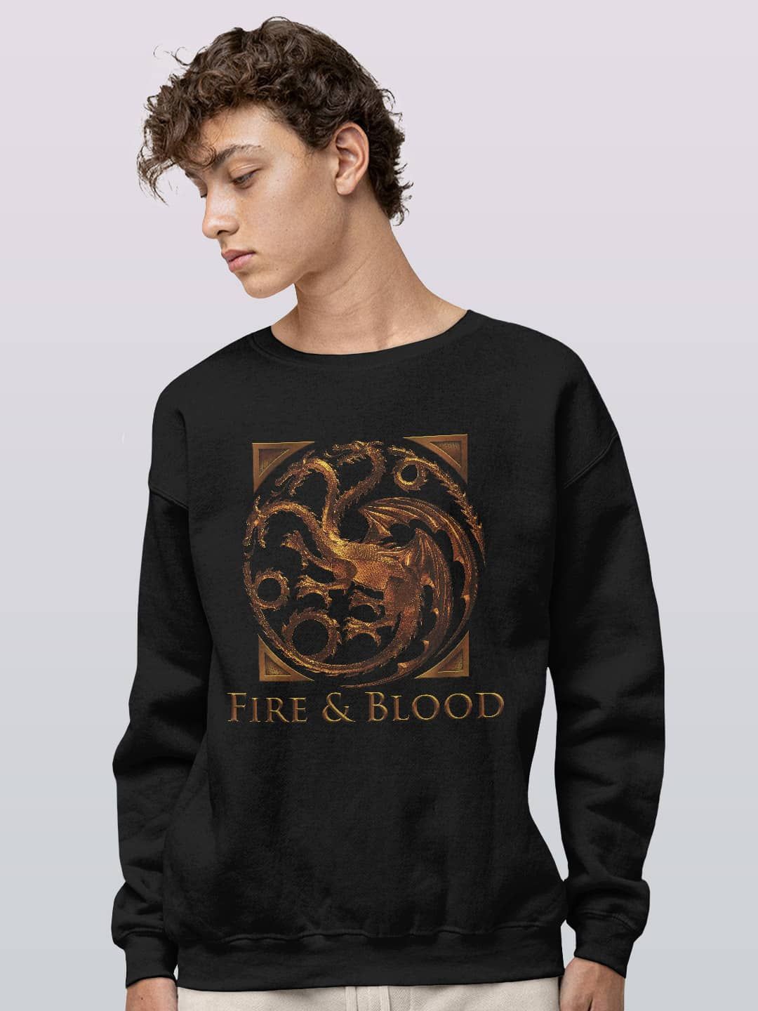 

macmerise Men Printed Sweatshirt, Black