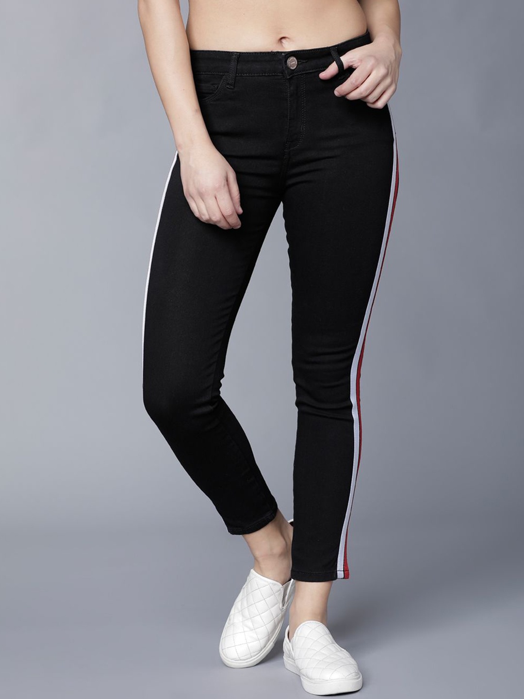 

Tokyo Talkies Women Super Skinny Fit Stretchable Jeans, Black