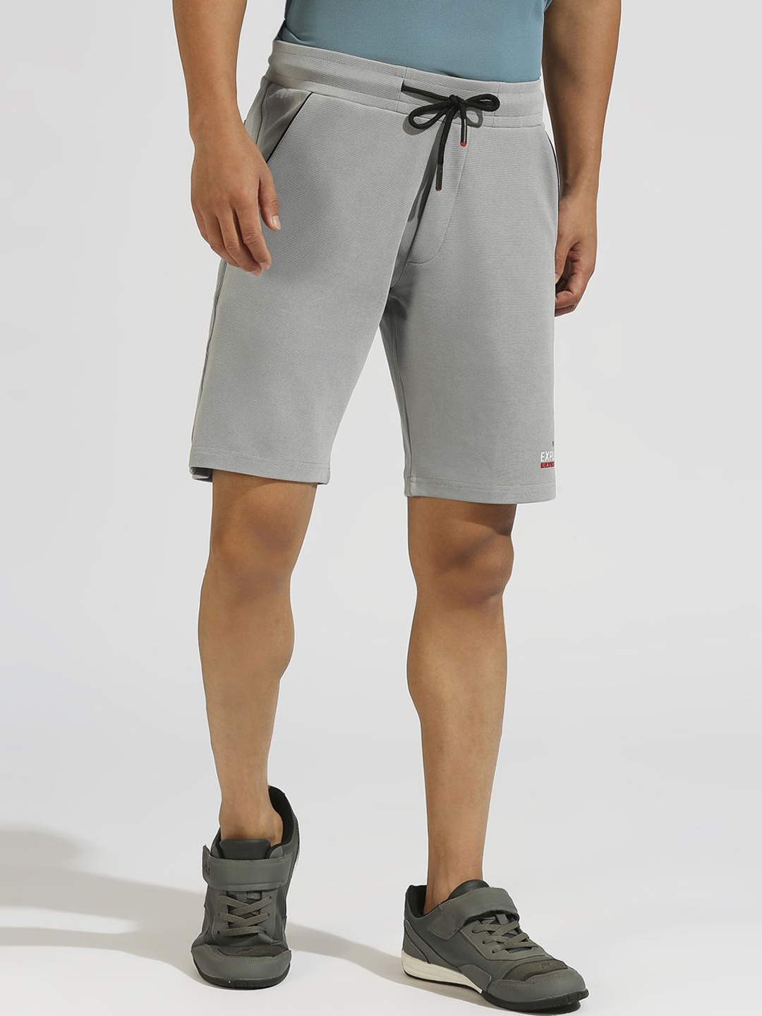 

Klub Fox Men Regular Fit Straight Shorts, Grey