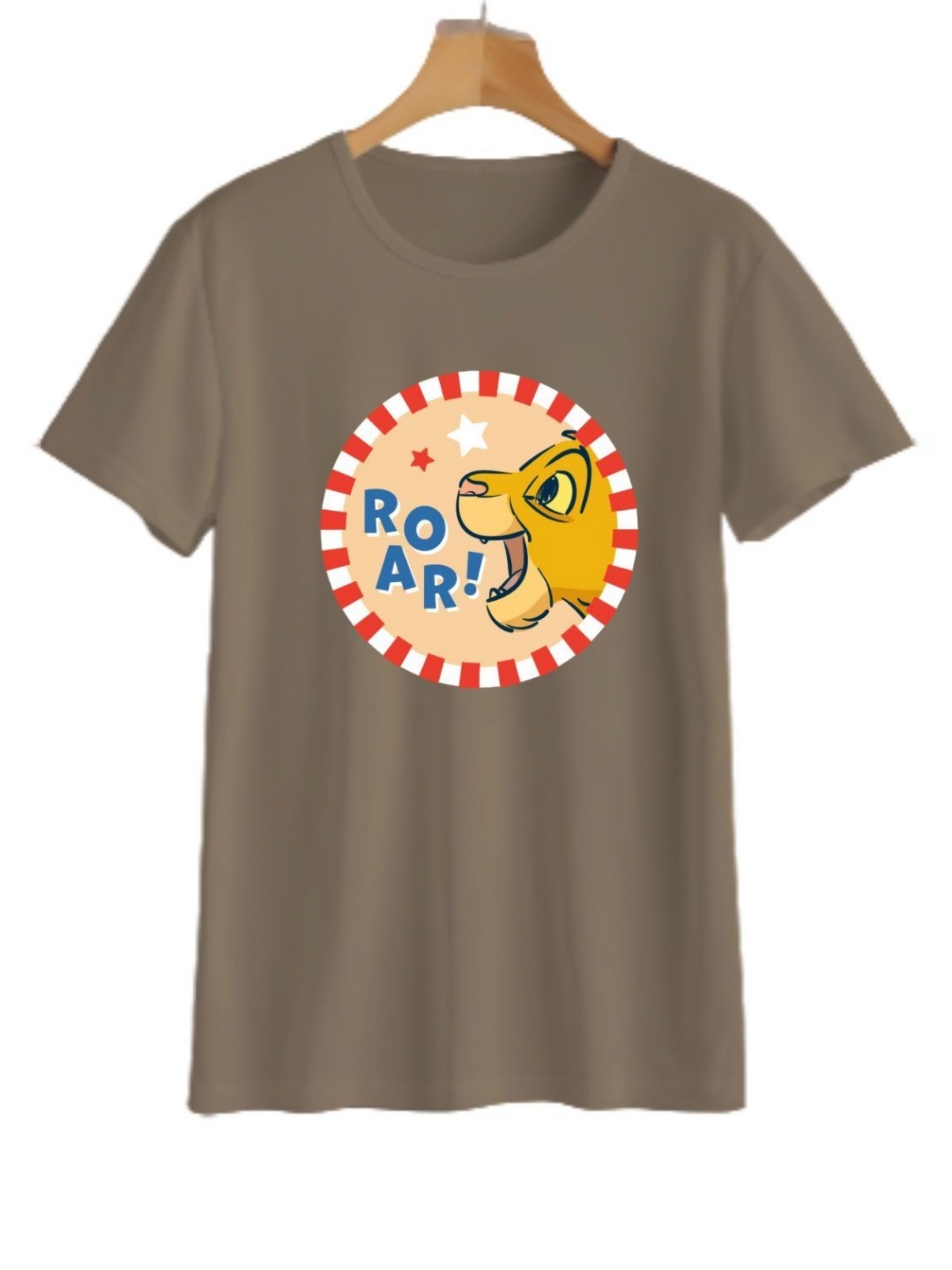 

YK Boys Graphic Printed Round Neck T-shirt, Khaki