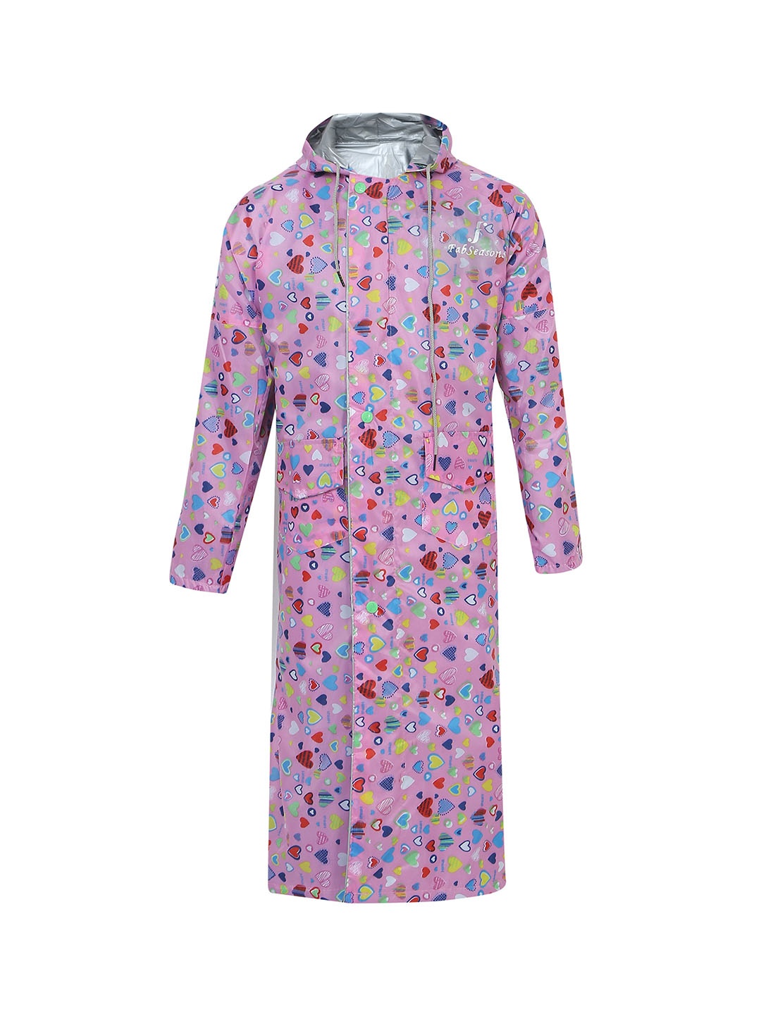 

FabSeasons Kids Printed Waterproof Rain Jacket, Pink
