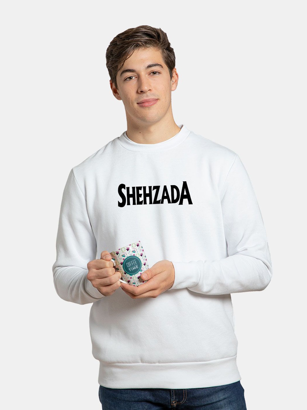 

macmerise Men Sweatshirt, White