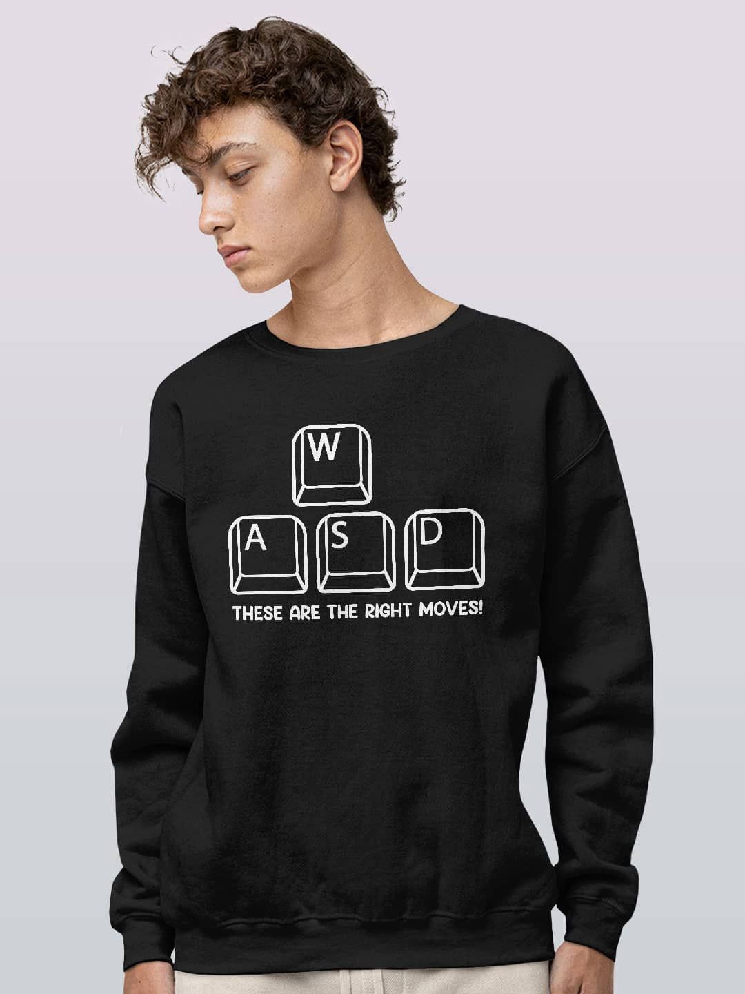 

macmerise Men Printed Sweatshirt, Black