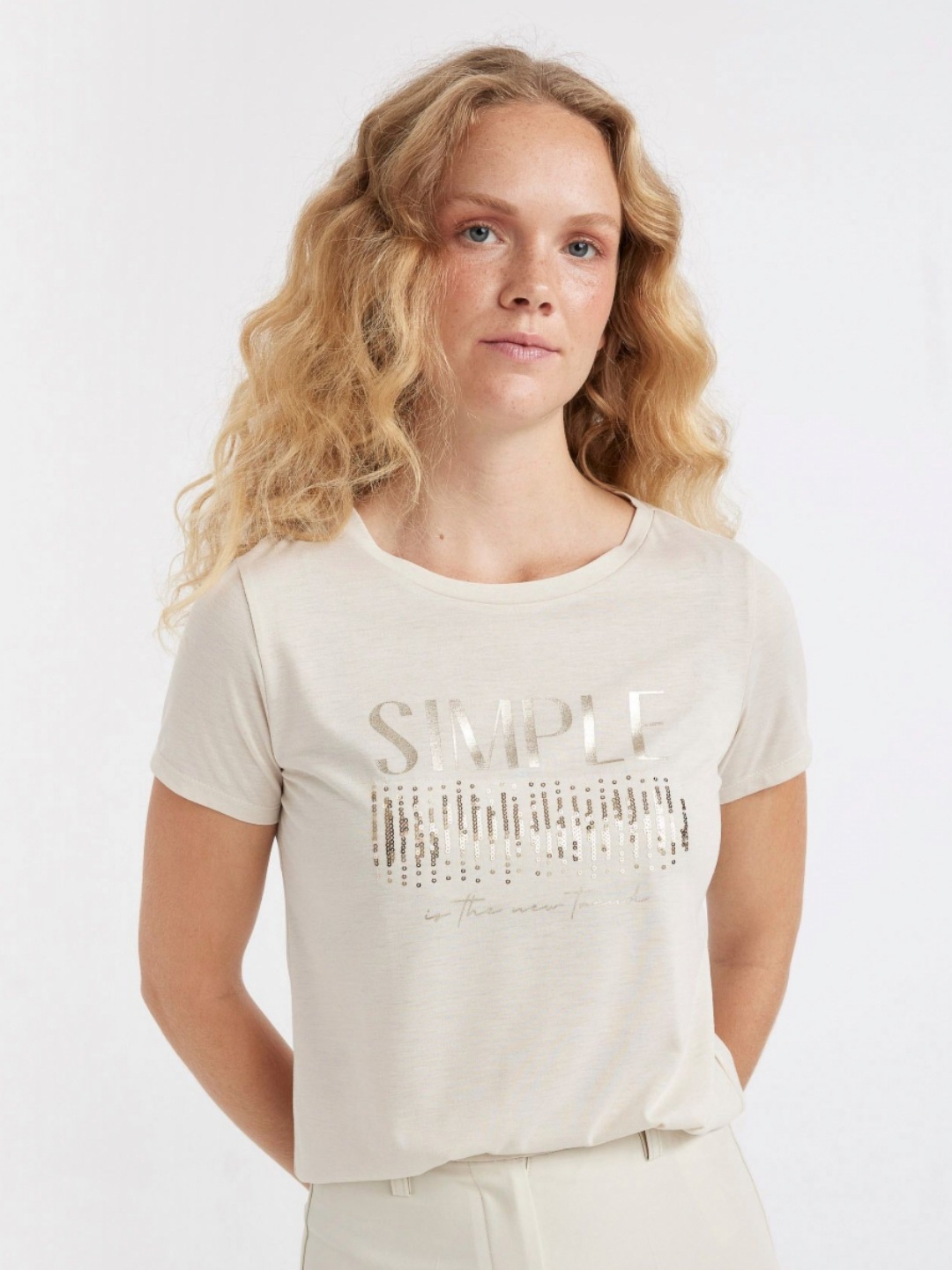 

DeFacto Women Typography Printed T-shirt, Na