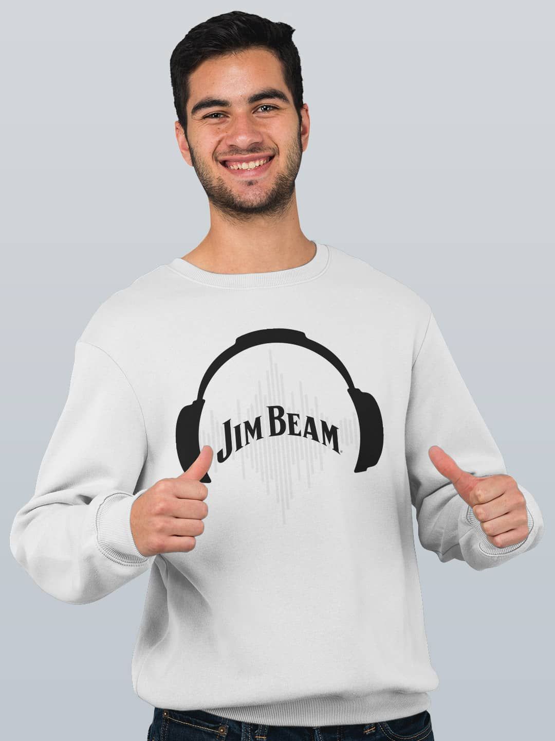 

macmerise Men Printed Sweatshirt, White