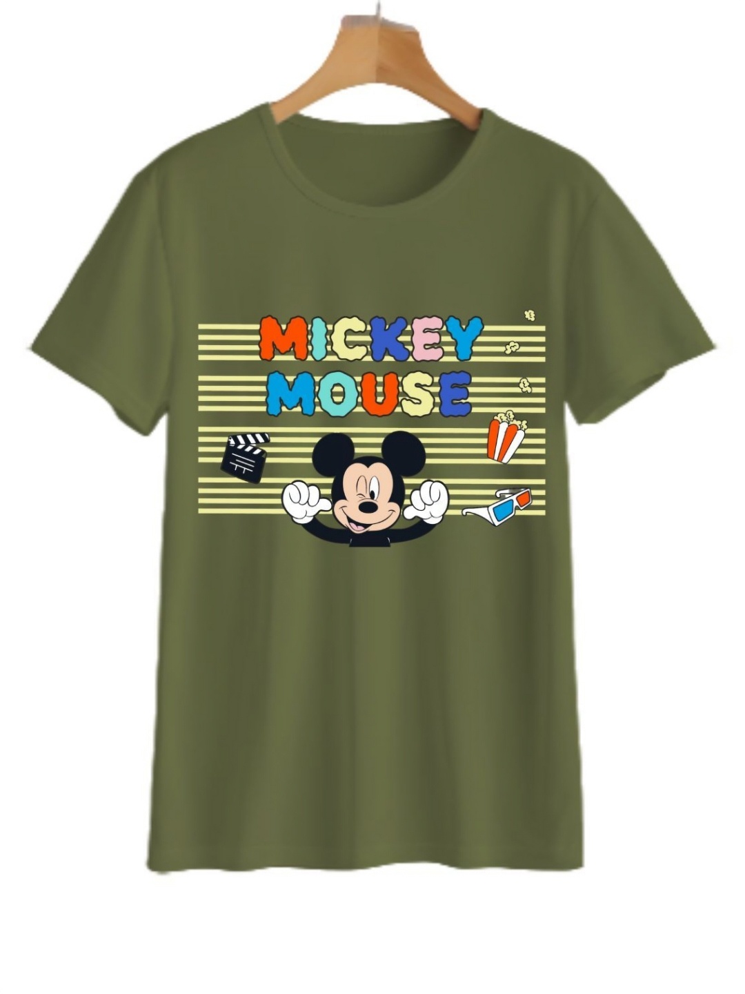 

YK Boys Graphic Printed Round Neck T-shirt, Green