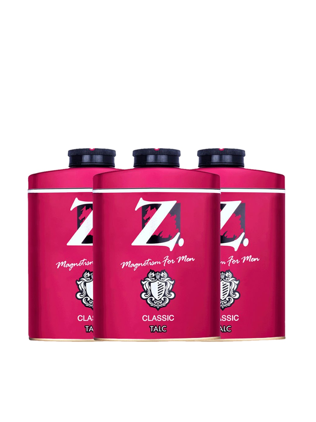 

Z-MAGNETISM FOR MEN Set of 3 Classic Talcum Powder - 200 g each, Burgundy