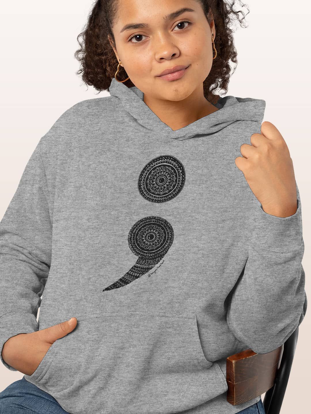 

macmerise Women Hooded Sweatshirt, Grey