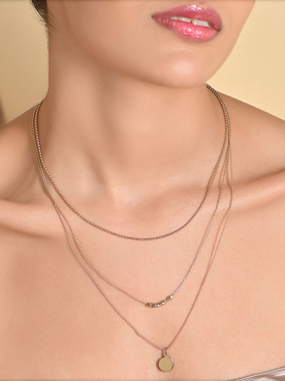 

ToniQ Gold-Plated Layered Necklace