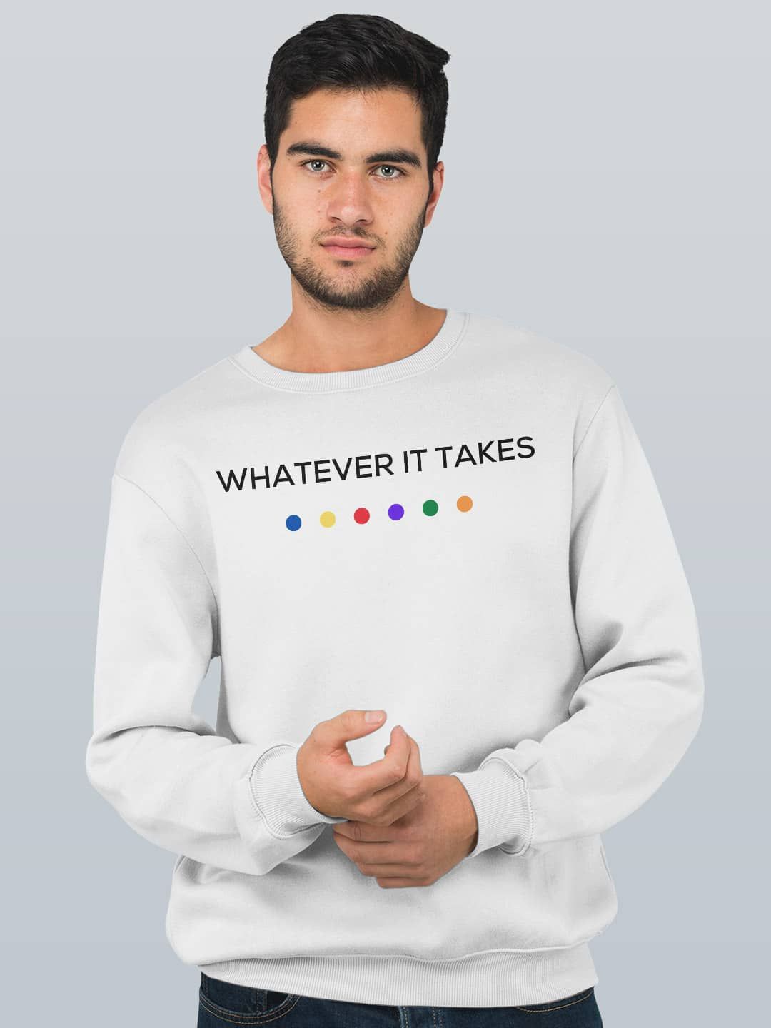 

macmerise Men Sweatshirt, White