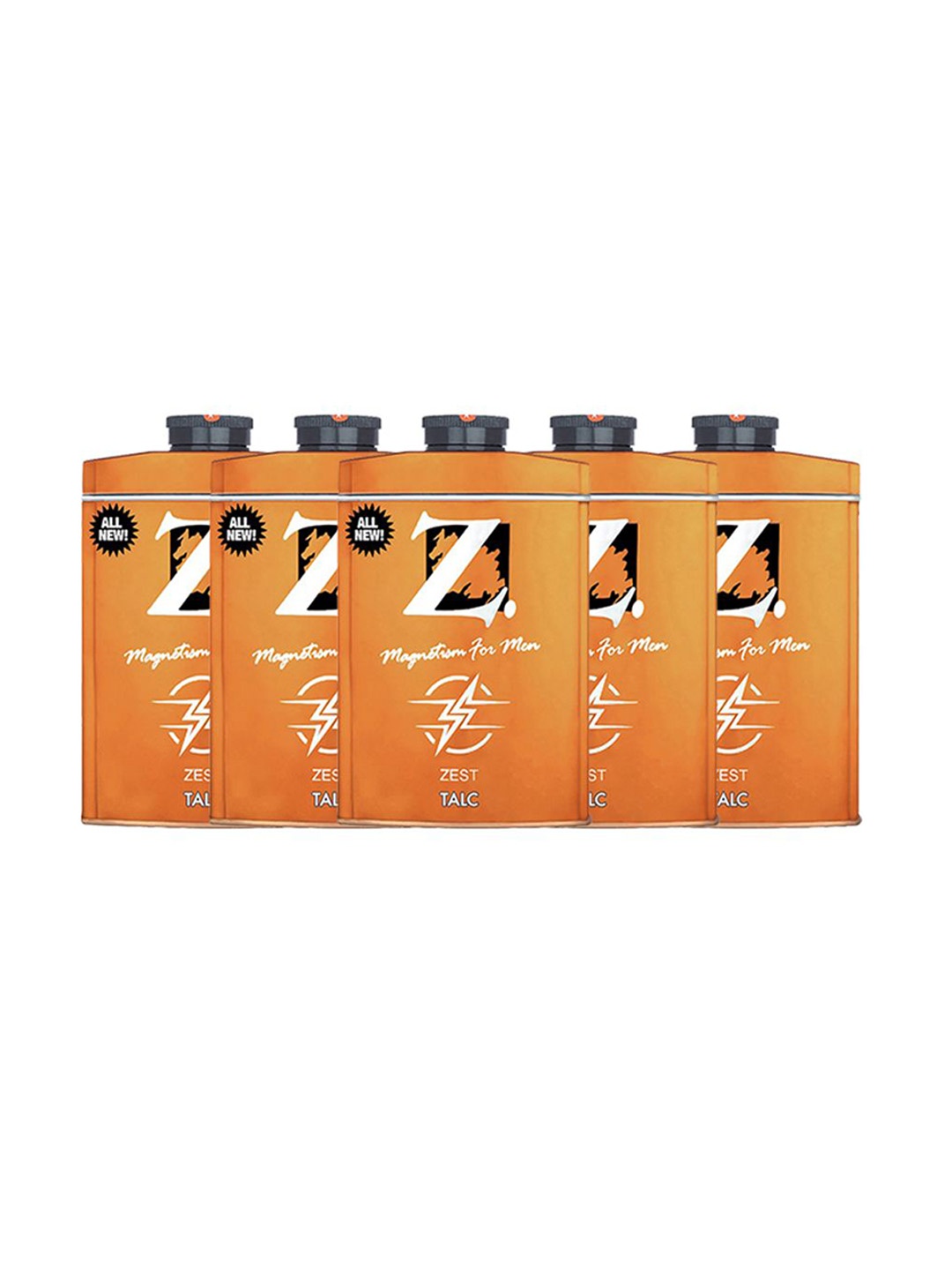

Z-MAGNETISM FOR MEN Set Of 5-Pcs Zest Talc- 100g Each, Yellow