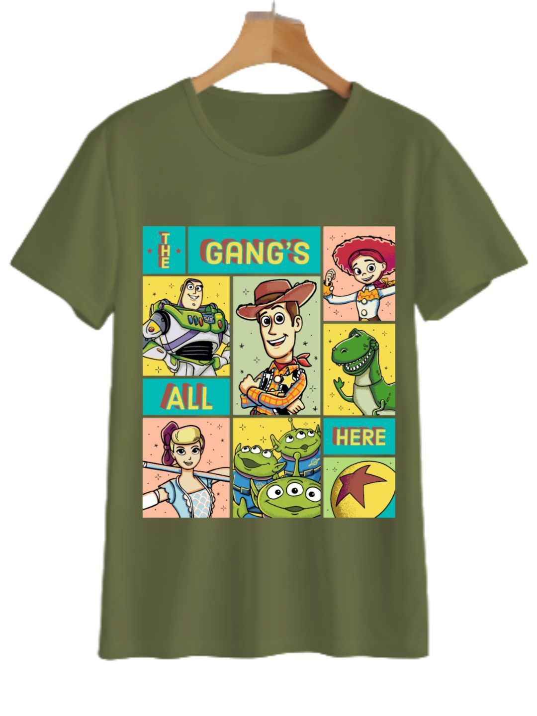 

YK Boys Graphic Printed Round Neck T-shirt, Green