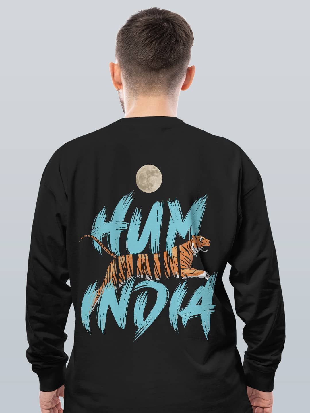 

macmerise Men Printed Sweatshirt, Black