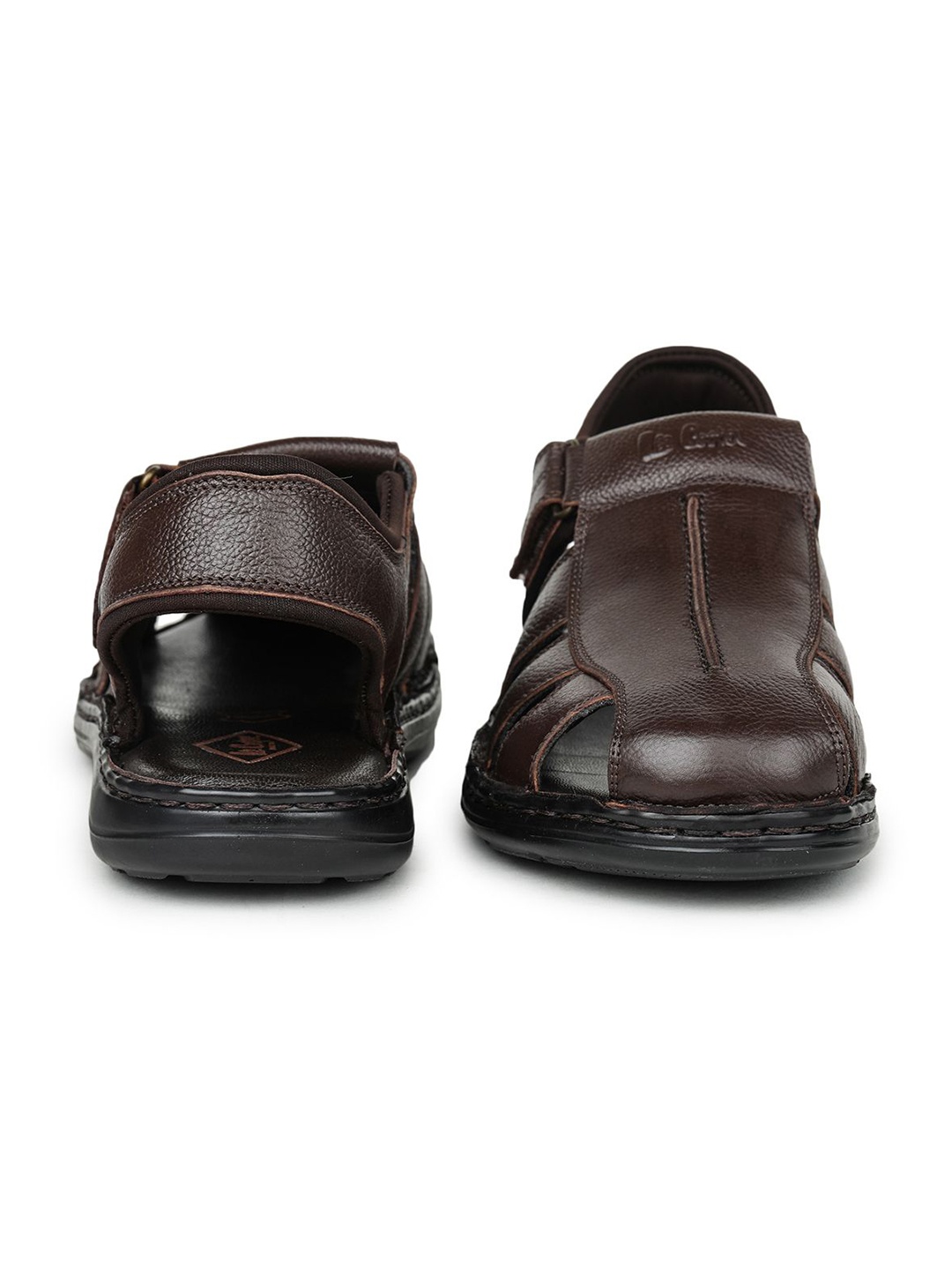 

Lee Cooper Men Leather Comfort Sandals, Brown