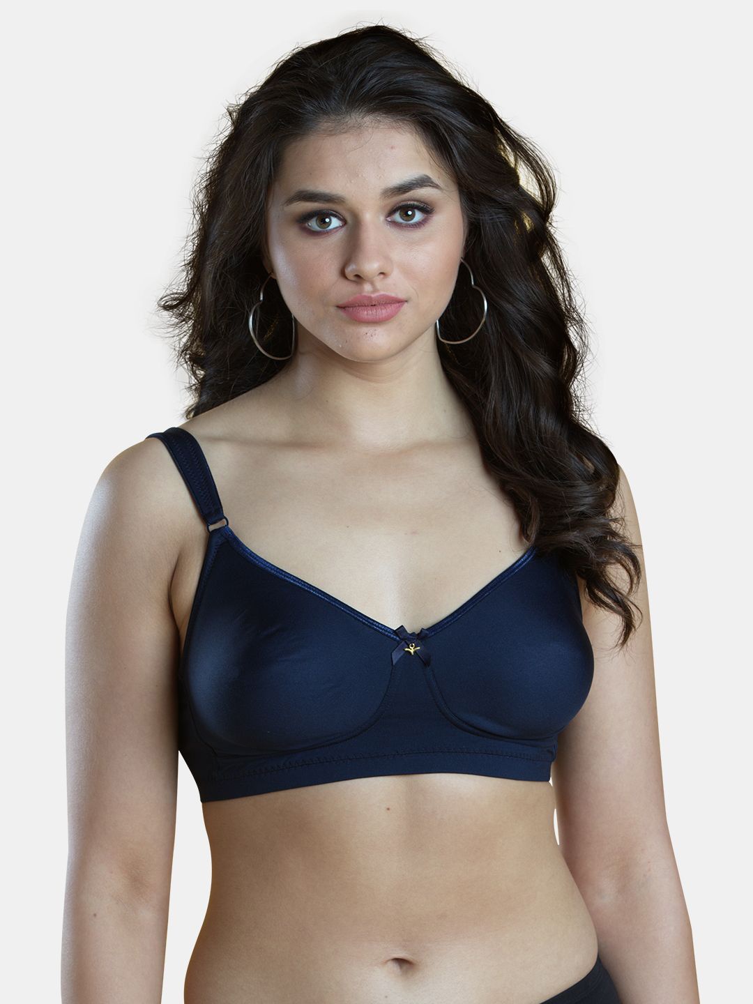 

Dazzle Medium Coverage Non Padded Shoulder Support Bra, Navy blue