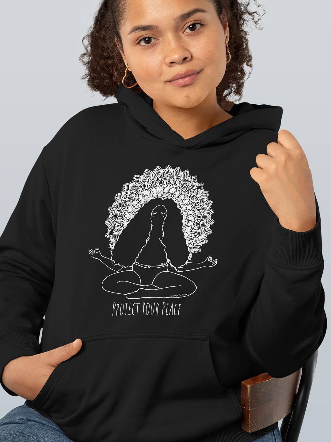 

macmerise Women Hooded Sweatshirt, Black