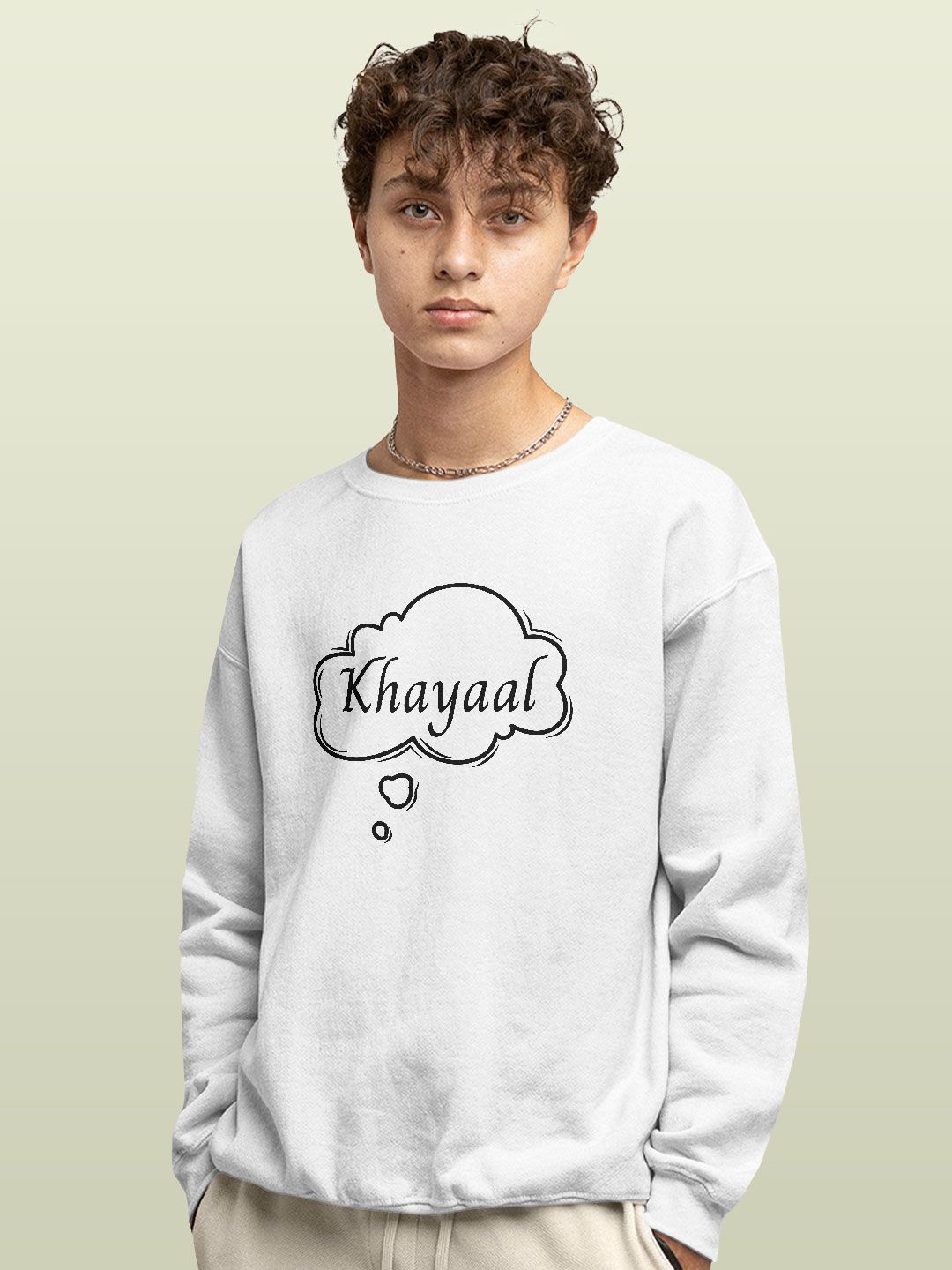 

macmerise Men Printed Sweatshirt, White