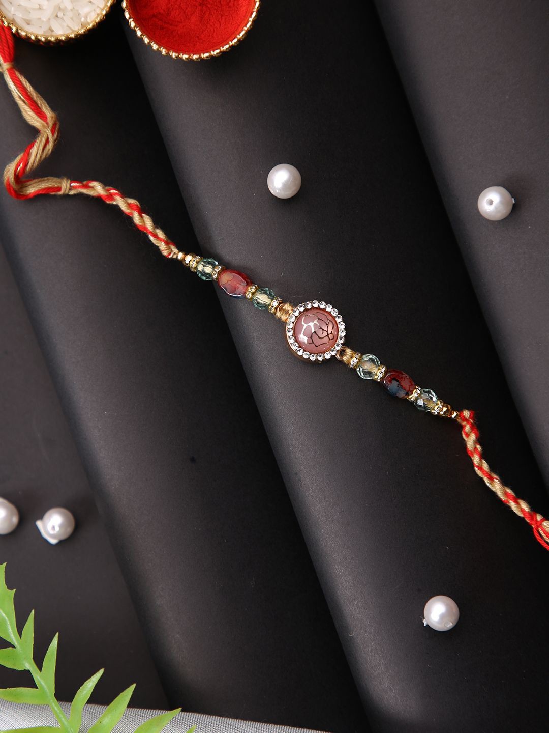 

Aapno Rajasthan Multistrand Rakhi, Peach