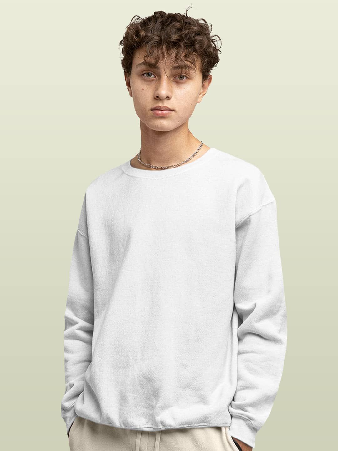 

macmerise Men Sweatshirt, White