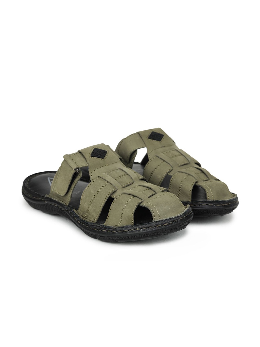 

Lee Cooper Men Leather Fisherman Sandals, Olive