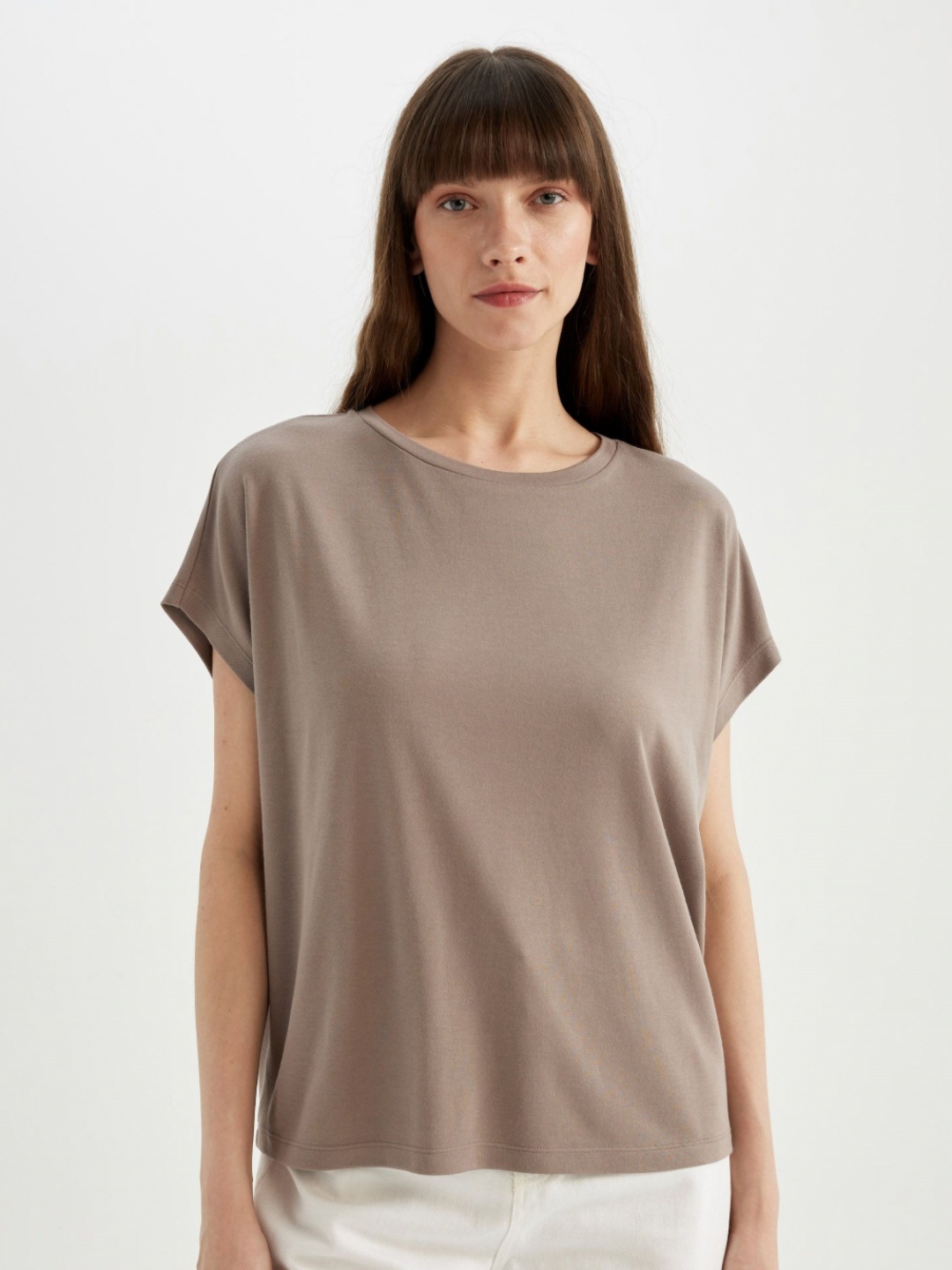 

DeFacto Women Extended Sleeves T-shirt, Na