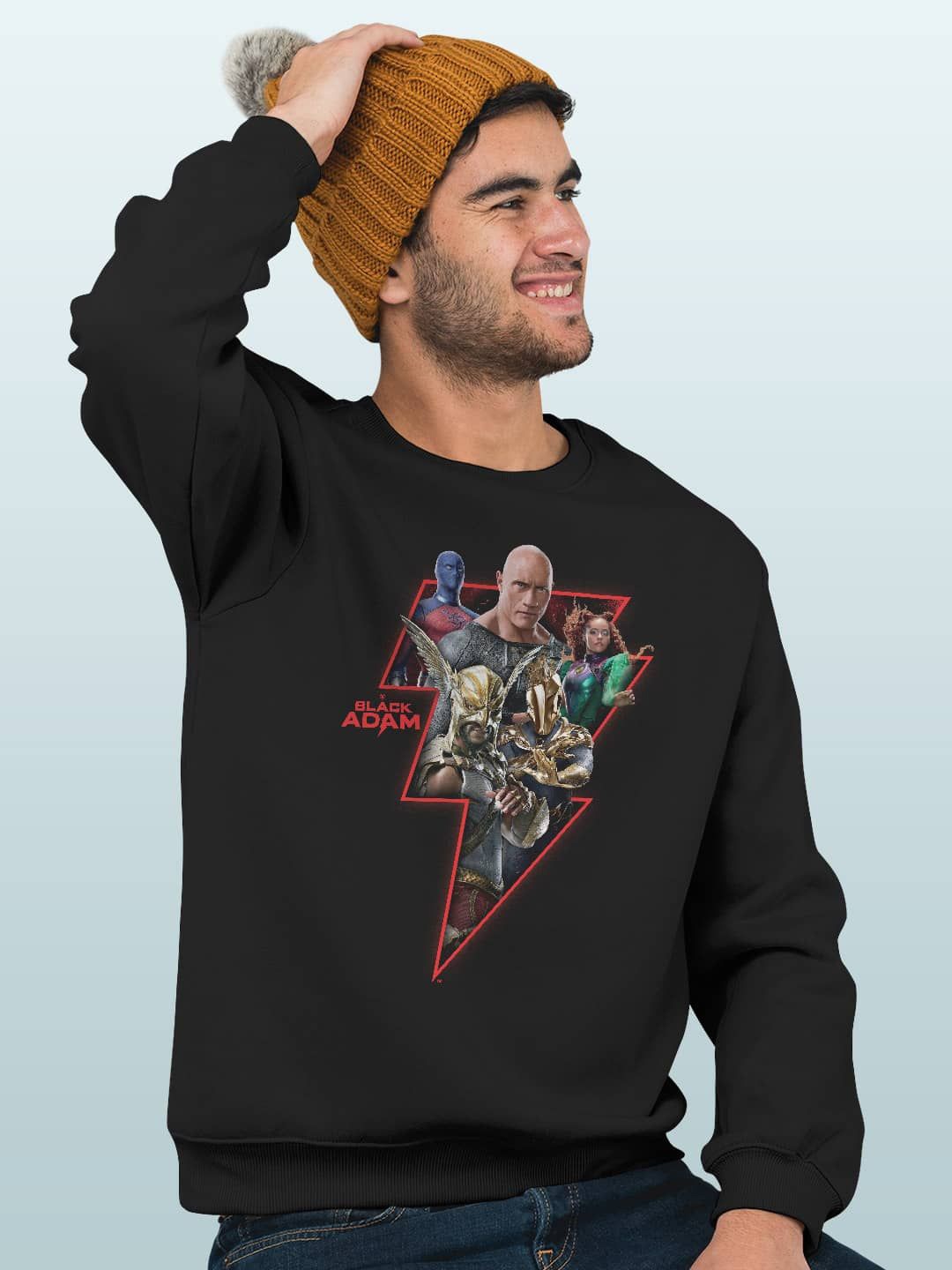 

macmerise Men Printed Sweatshirt, Black