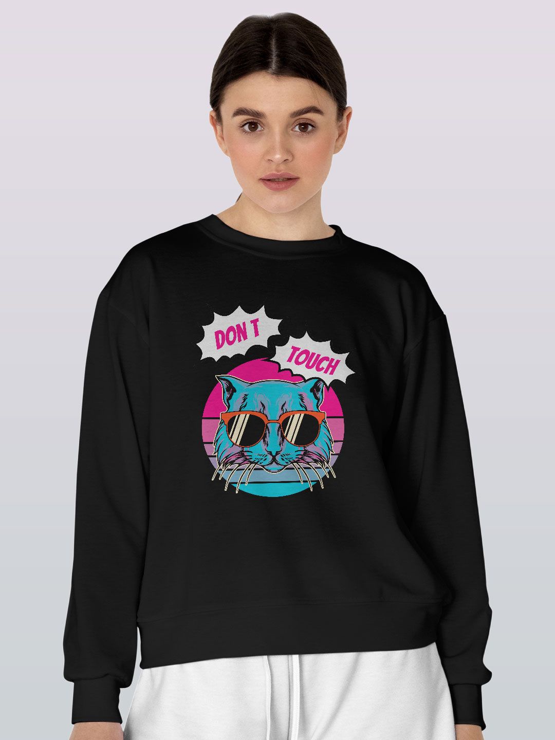 

macmerise Men Printed Sweatshirt, Black