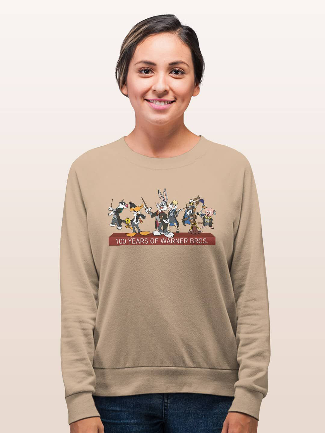 

macmerise Men Printed Sweatshirt, Beige