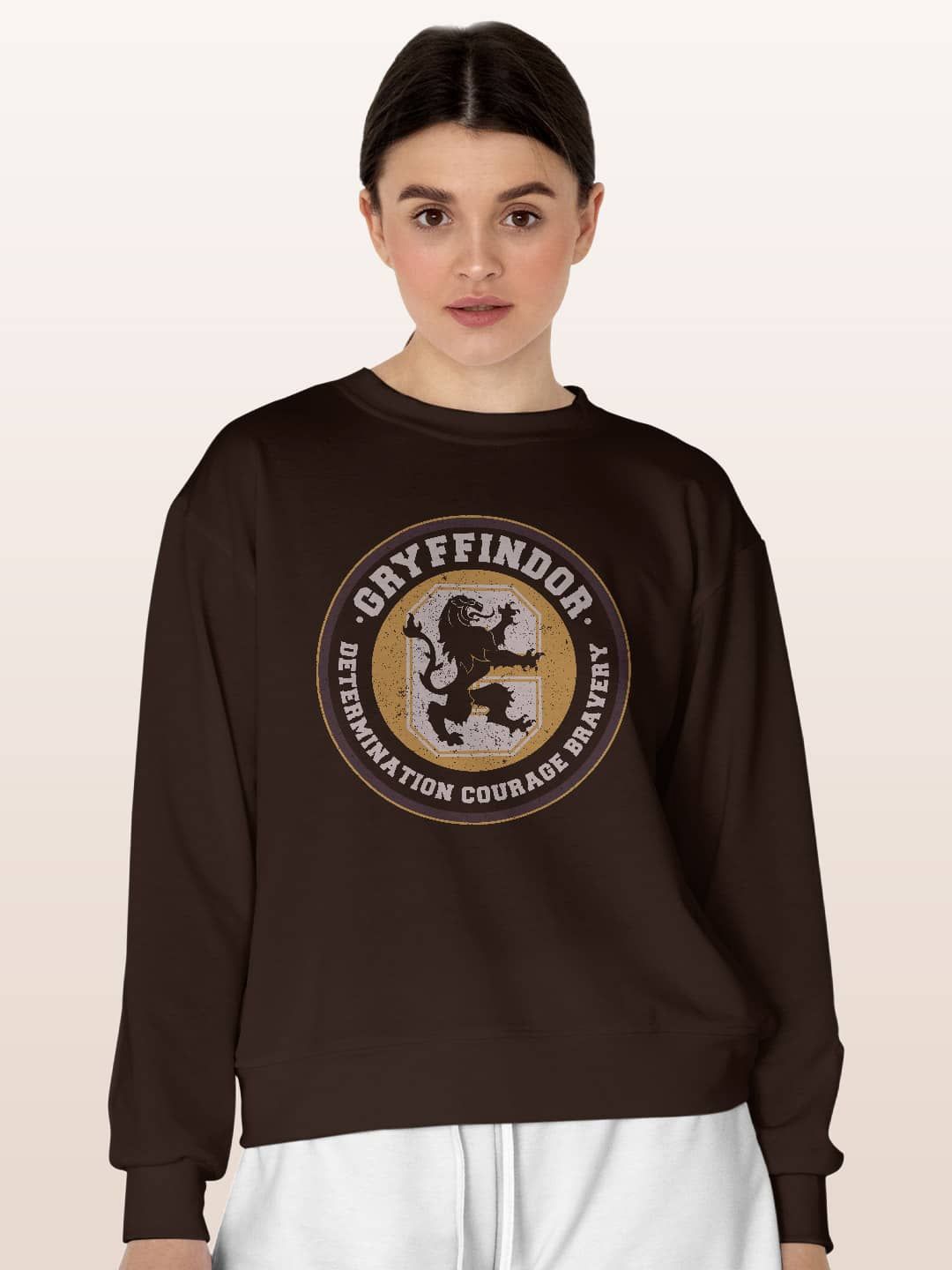 

macmerise Men Printed Sweatshirt, Brown