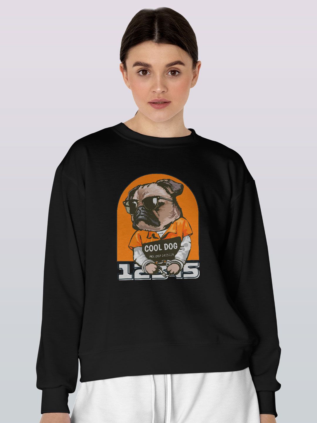 

macmerise Men Printed Sweatshirt, Black