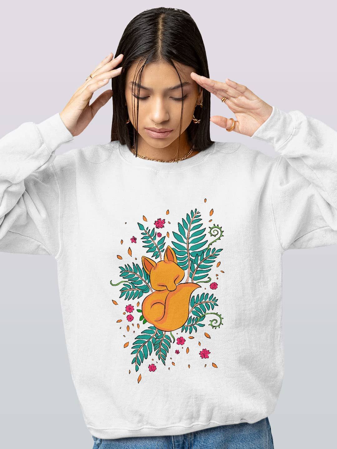 

macmerise Men Printed Sweatshirt, White