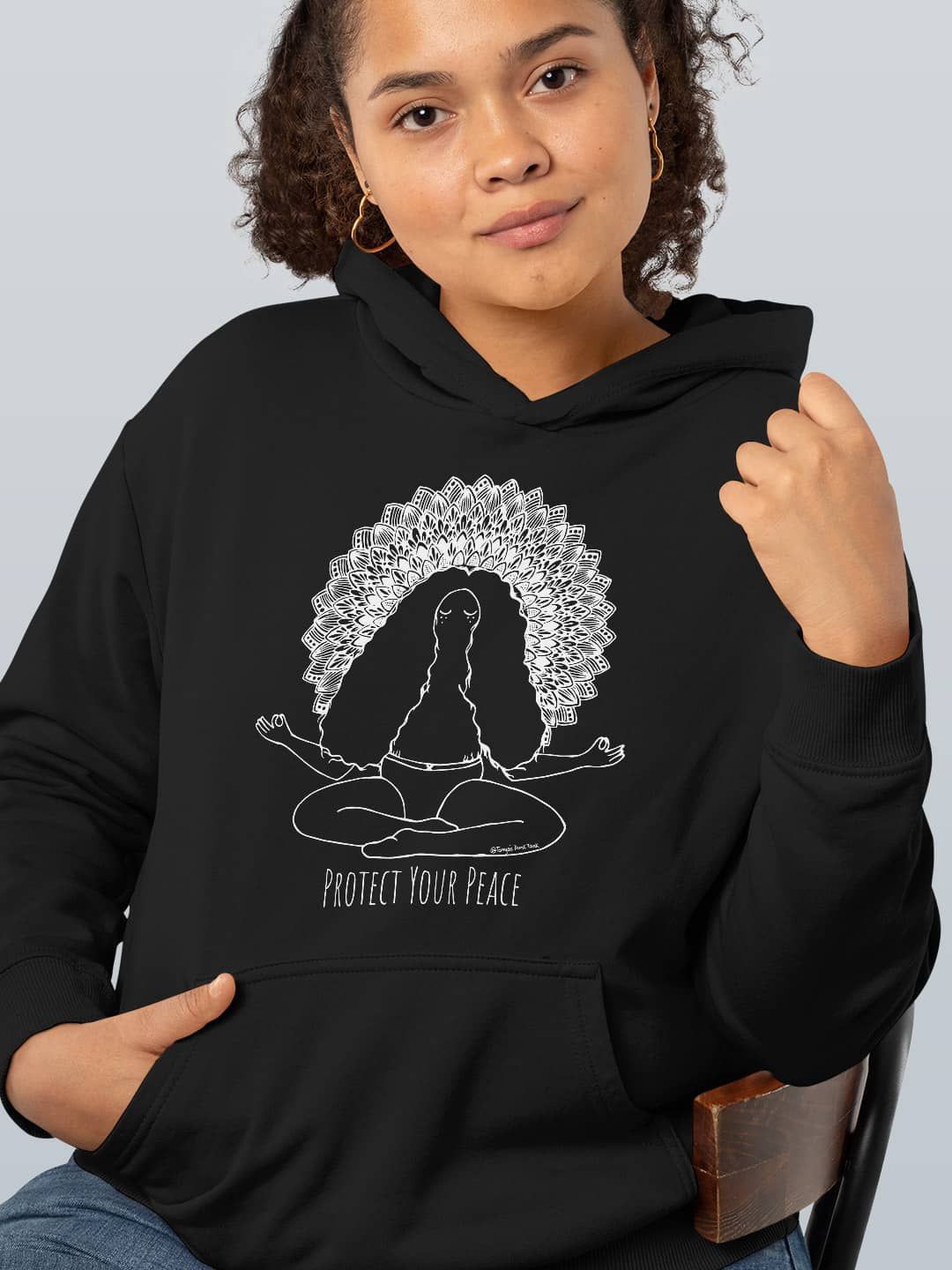

macmerise Women Hooded Sweatshirt, Black