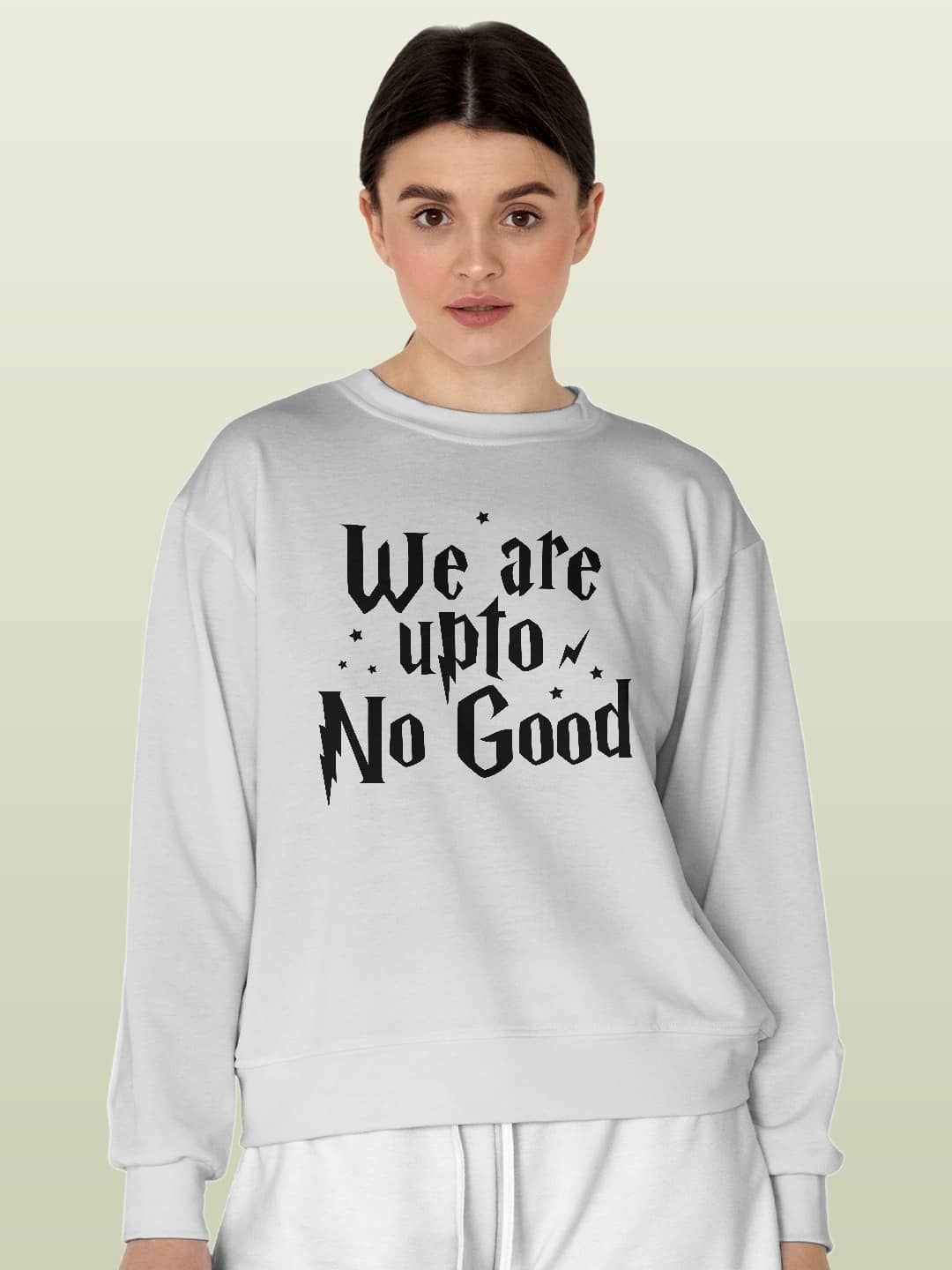 

macmerise Men Printed Sweatshirt, White
