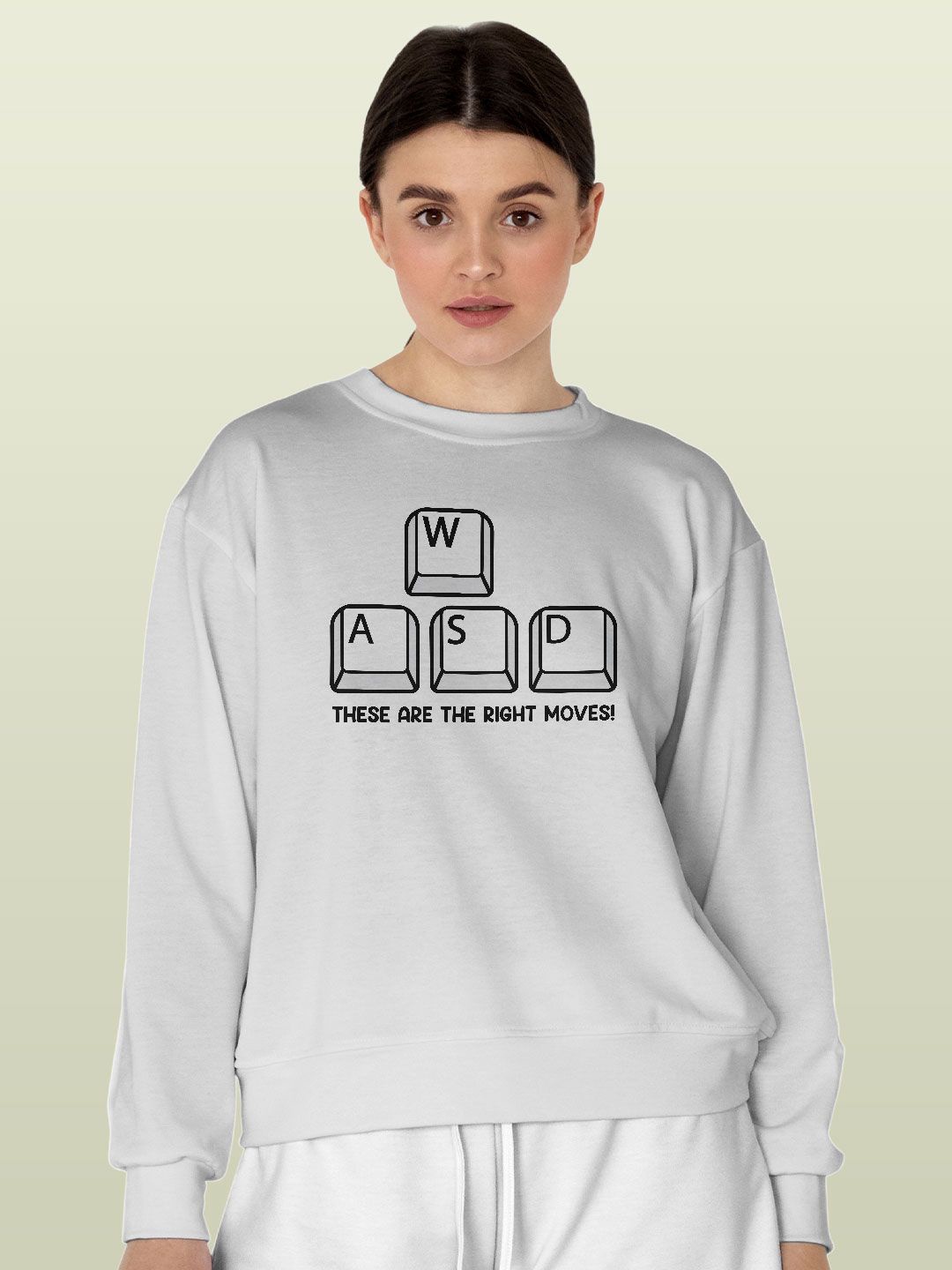 

macmerise Men Printed Sweatshirt, White