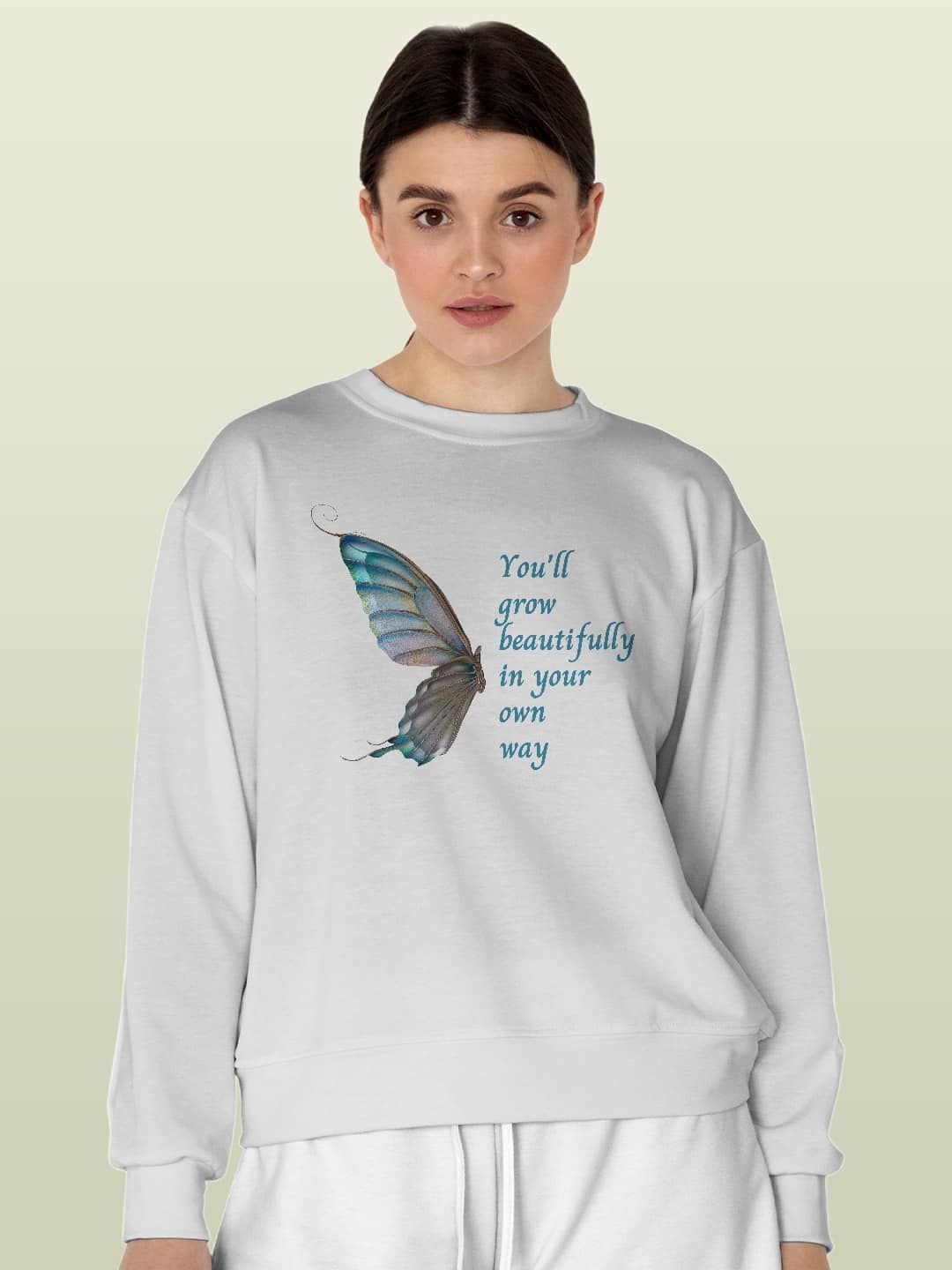 

macmerise Men Printed Sweatshirt, White