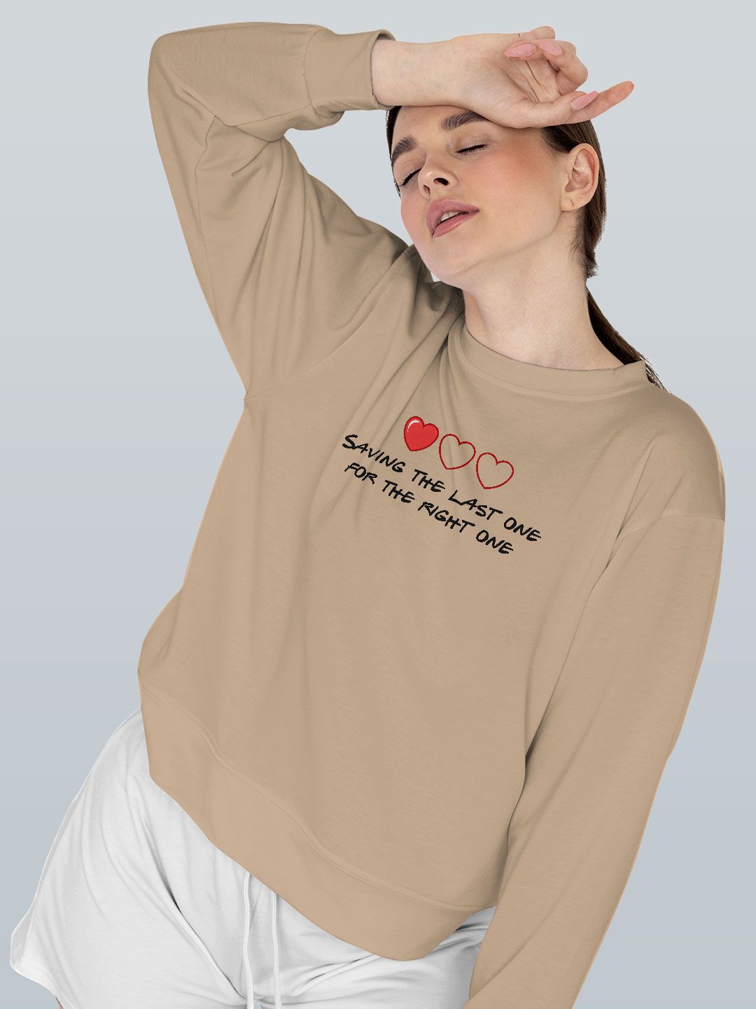 

macmerise Men Embroidered Sweatshirt, Beige
