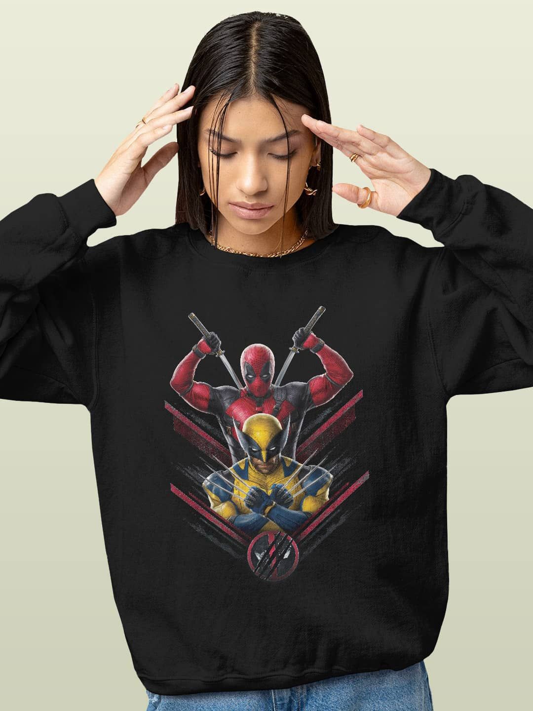 

macmerise Men Printed Sweatshirt, Black