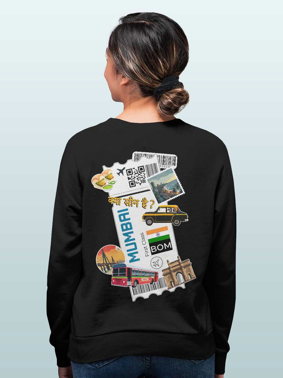

macmerise Men Printed Sweatshirt, Black