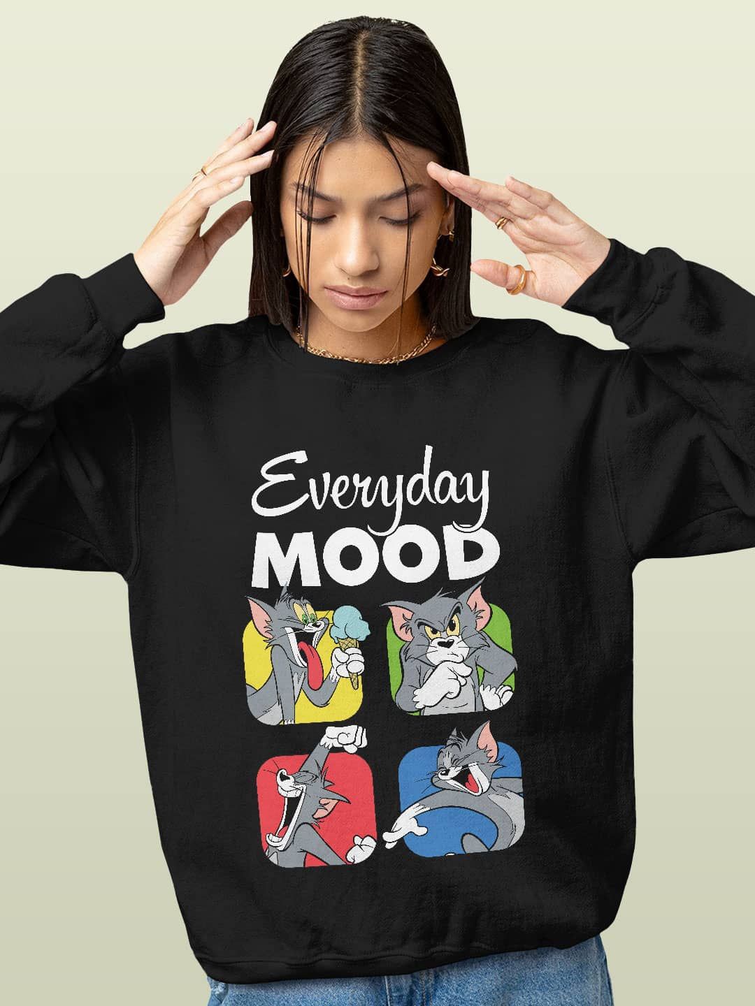 

macmerise Men Printed Sweatshirt, Black