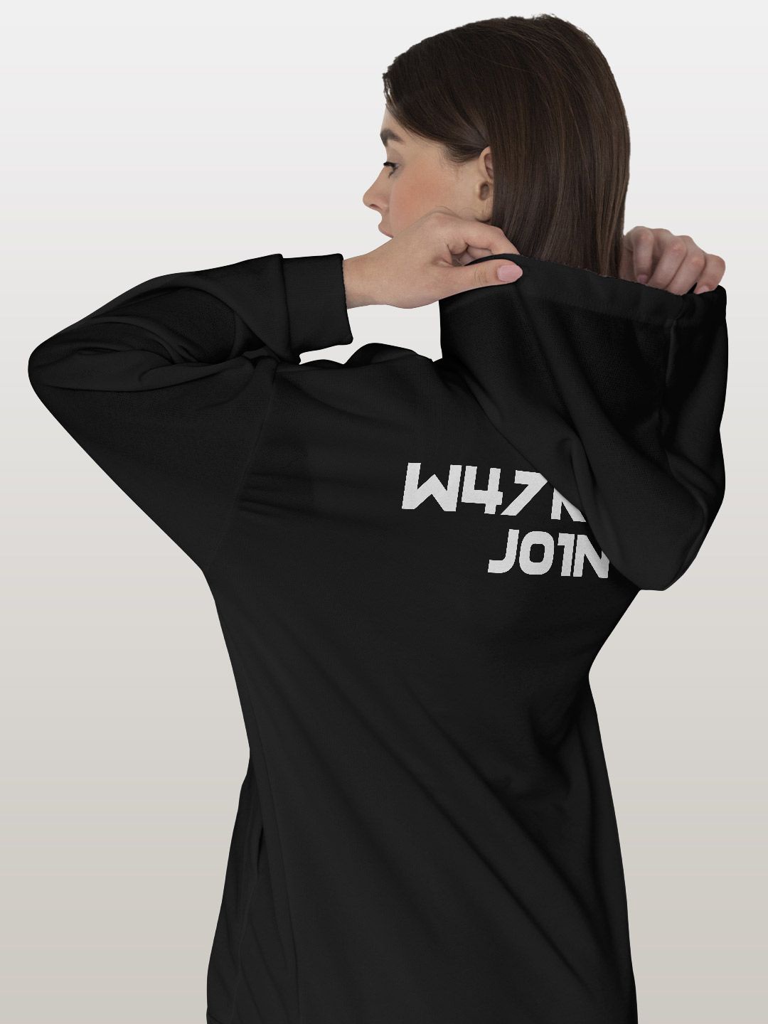 

macmerise Women Hooded Sweatshirt, Black