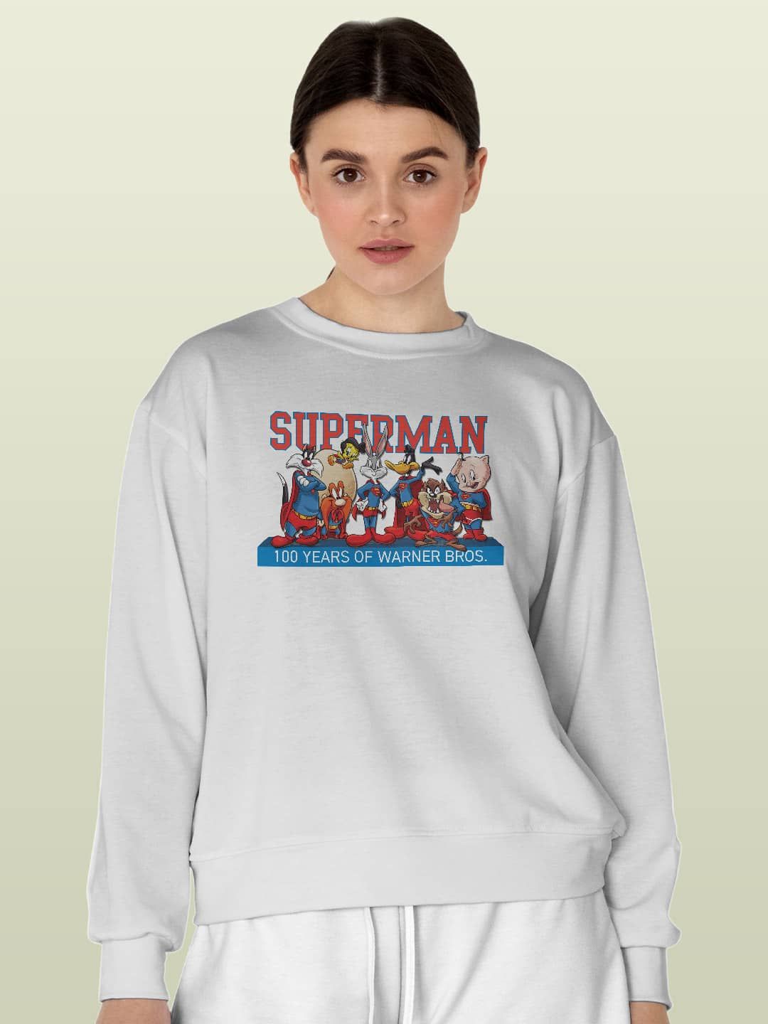 

macmerise Men Printed Sweatshirt, White