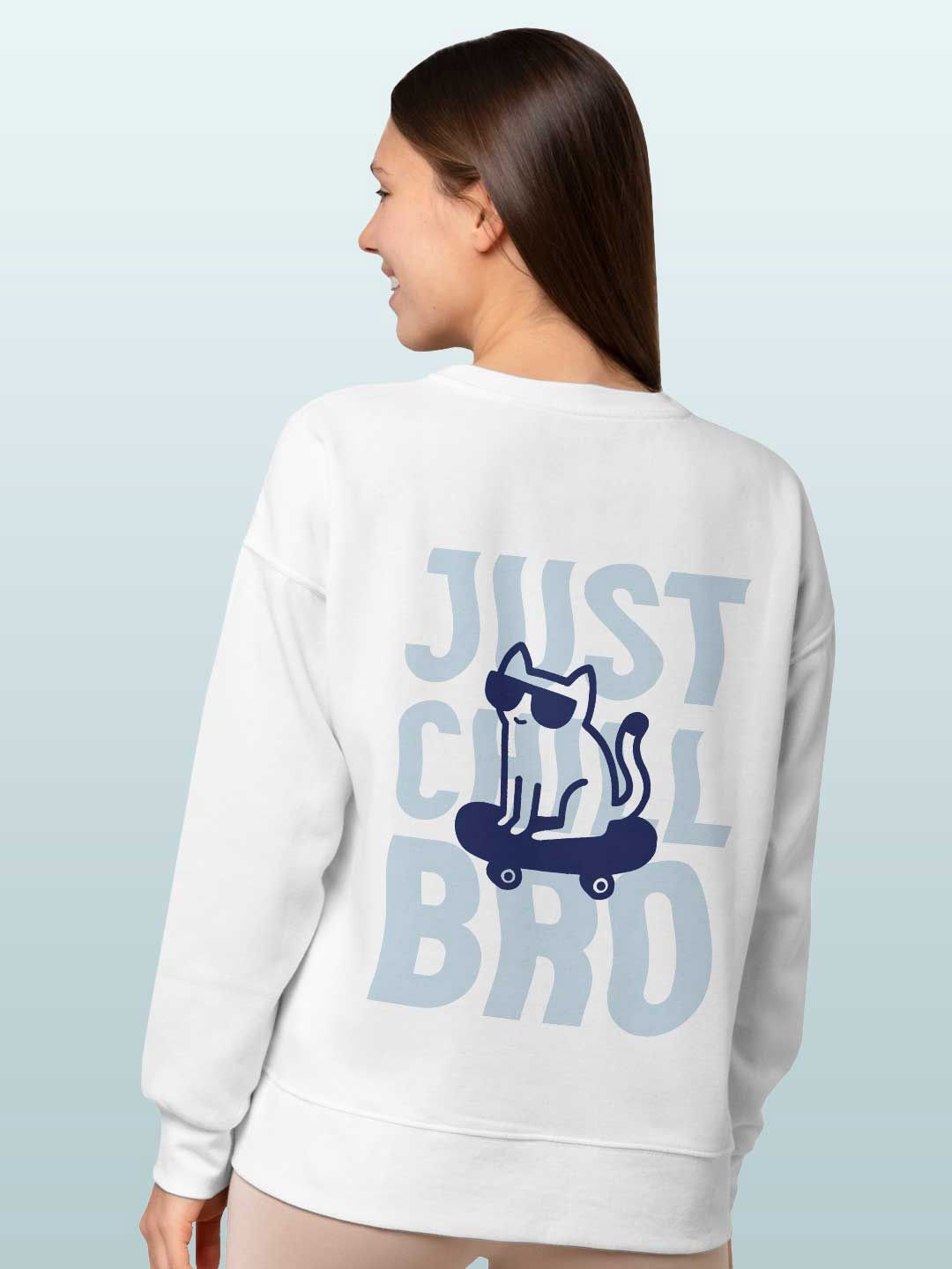 

macmerise Men Printed Sweatshirt, White