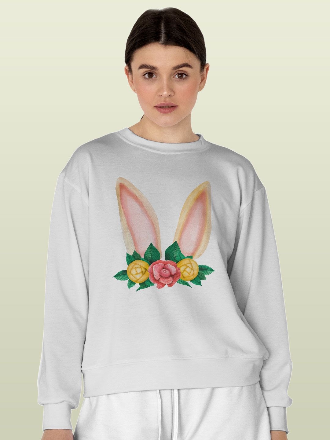 

macmerise Men Embroidered Sweatshirt, White