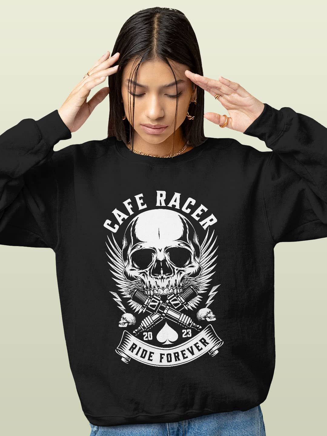 

macmerise Men Printed Sweatshirt, Black