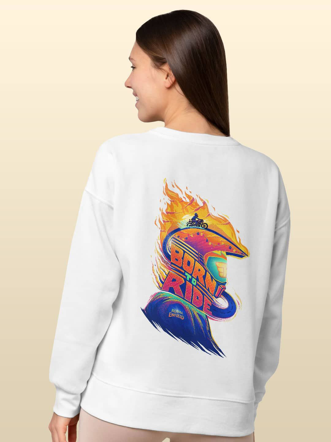 

macmerise Men Printed Sweatshirt, White