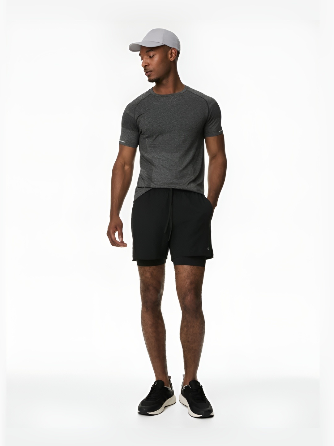 

Marks & Spencer Men Solid Round Neck T-shirt, Black